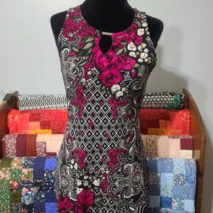 Pink and Black Tunic Top